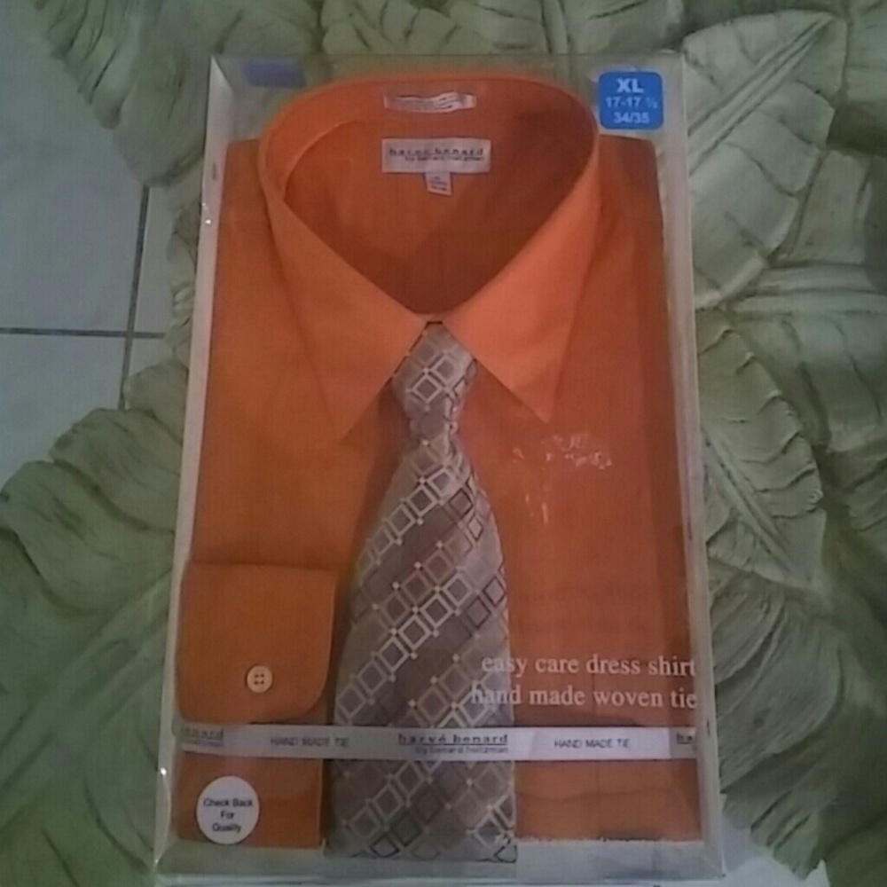 Mens Dress Shirt Complete with Tie